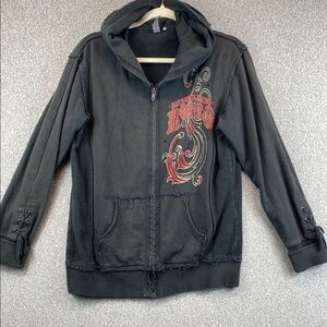 Wrangler 2010 Las Vegas Rodeo National Finals Hoodie L/XL Bling Western lace up